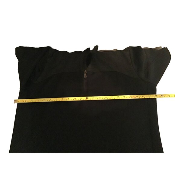 ADIDAS- MENS BLACK GOLD PULLOVER HALFZIP-UP CLOSURE LONG SLEEVE SWEATER SIZE L - Picture 5 of 7